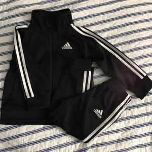 Adidas Toddler Track sweater and Pants Suit 18 Mo